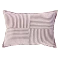 Purple Corduroy Checkered Throw Pillow, 14x20