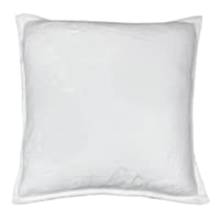 White Micro Plush Throw Pillow, 18"