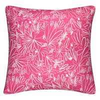 Oh Joy! Pink Floral Lines Reversible Print Throw Pillow, 18"
