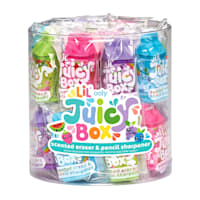 Lil Juicy Box Scented Erasers   Sharpener