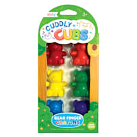 Set of 6 Cuddly Cubs Bear Finger Crayons