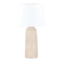 Honeybloom Light Natural Medium Table Lamp with Shade, 24"