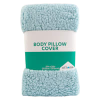 Blue Sherpa Body Pillow Cover, 20x54