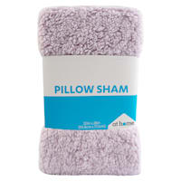 Lilac Sherpa Pillow Sham, 20x28
