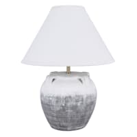 Ty Pennington Grey Ombre Ceramic Pot Lamp, 11.5"