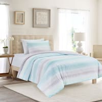 3-Piece Multi-Striped Duvet Set with Insert, Twin/Twin XL