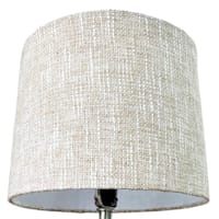 Honeybloom Beige Textured Small Table Lamp Shade, 9x11x9