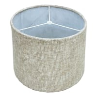 Honeybloom Beige Textured Medium Table Lamp Shade, 12x14x10
