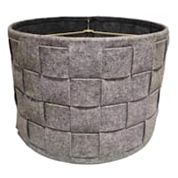 Grey Felt Woven Medium Table Lamp Shade, 14x14x10