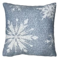 Honeybloom Snowflake Print Woven Throw Pillow, 24"