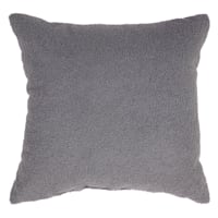 Honeybloom Dark Grey Teddy Boucle Throw Pillow, 18"