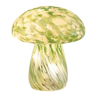 Green Fairy Light Mushroom Lamp, 7"