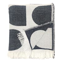 Crosby St. Black & White Geo Woven Throw Blanket, 50x60