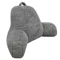 Dark Grey Sherpa Backrest, 13x20