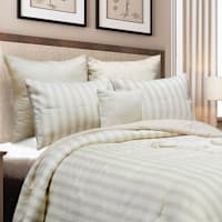 Providence 5-Piece Neutral Stripe Comforter Set, King