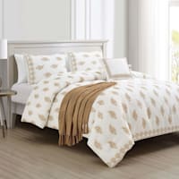 Honeybloom 5-Piece Paisley Block Print Comforter Set, King