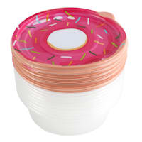 20-Piece Donut Print Round Food Storage Set