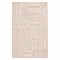 White Tufted Accent Rug, 4x6