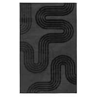Coal Tufted Accent Rug, 4x6