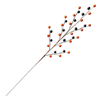 3-Pack Orange & Black Berry Stem, 19"