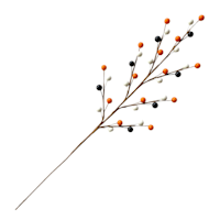 3-Pack Orange, Black & White Berry Stem, 19"