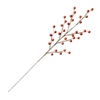 3-Pack Orange Berry Stem, 19"