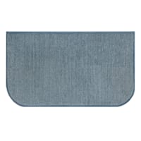 Blue Woven Chenille Washable Kitchen Mat, 20x34