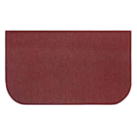 Red Woven Chenille Washable Kitchen Mat, 20x34