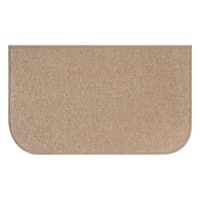Tan Woven Chenille Washable Kitchen Mat, 20x34