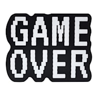 Game Over Black Sign, 6"