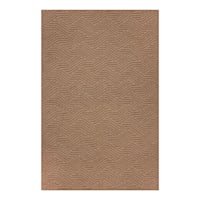Brown Knitted Interlock Gel Back Washable Accent Rug, 30x46