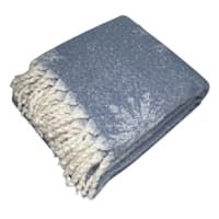 Honeybloom Snowflake Boucle Woven Throw Blanket, 50x60