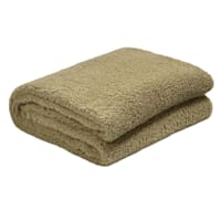 Honeybloom Brown Sherpa Throw Blanket, 50x60