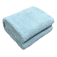 Honeybloom Light Blue Sherpa Throw Blanket, 50x60