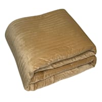 Honeybloom 3-Piece Brown Velvet Quilt Set, King