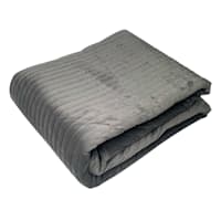 Honeybloom 3-Piece Dark Grey Velvet Quilt Set, King