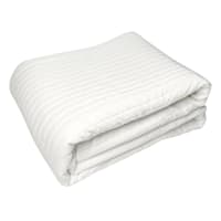 Honeybloom 3-Piece Ivory Velvet Quilt Set, Full/Queen