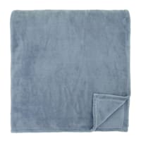 Honeybloom Light Blue Plush Bed Blanket, Full/Queen