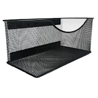Black Metal Mesh Magnetic Organizer, Large