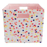 Oh Joy! White Confetti Modular Storage Cube, 13"