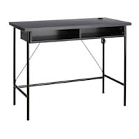 Lance Wood & Metal Desk, Black