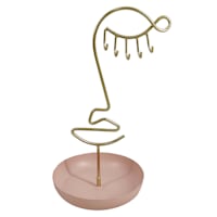 Oh Joy! Gold Metal Face Jewelry Stand