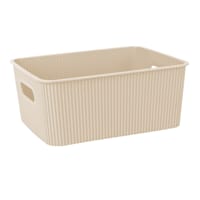 Doric Tan Storage Basket, Small