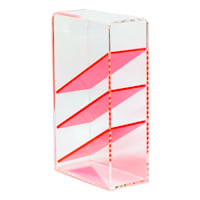 Oh Joy! Acrylic Pencil Cup, Clear & Neon Pink