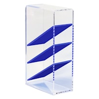 Oh Joy! Acrylic Pencil Cup, Clear & Neon Blue