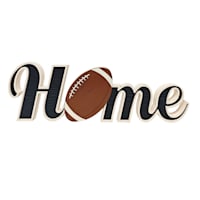 Homespun Harvest Home Football Sign, 18"