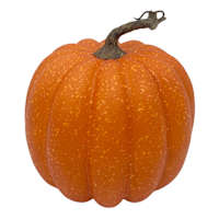Light Orange Plastic Pumpkin, 7"
