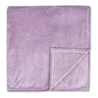 Purple Plush Bed Blanket, King