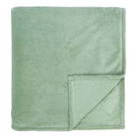 Sage Green Plush Bed Blanket, Twin/Twin XL