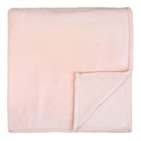Pink Plush Bed Blanket, Twin/Twin XL